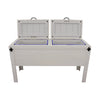 Longhorn Face Double Cooler - White