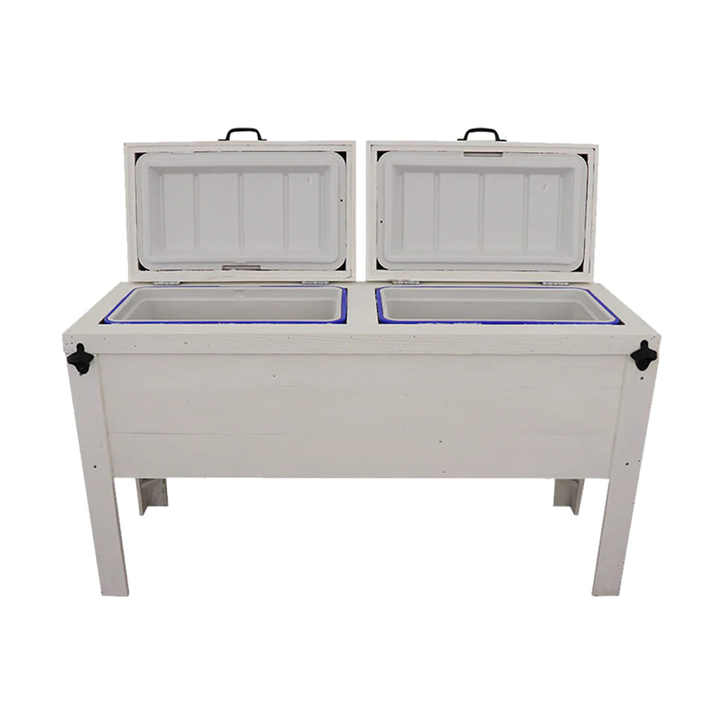 Longhorn Face Double Cooler - White