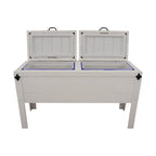 Longhorn Face Double Cooler - White