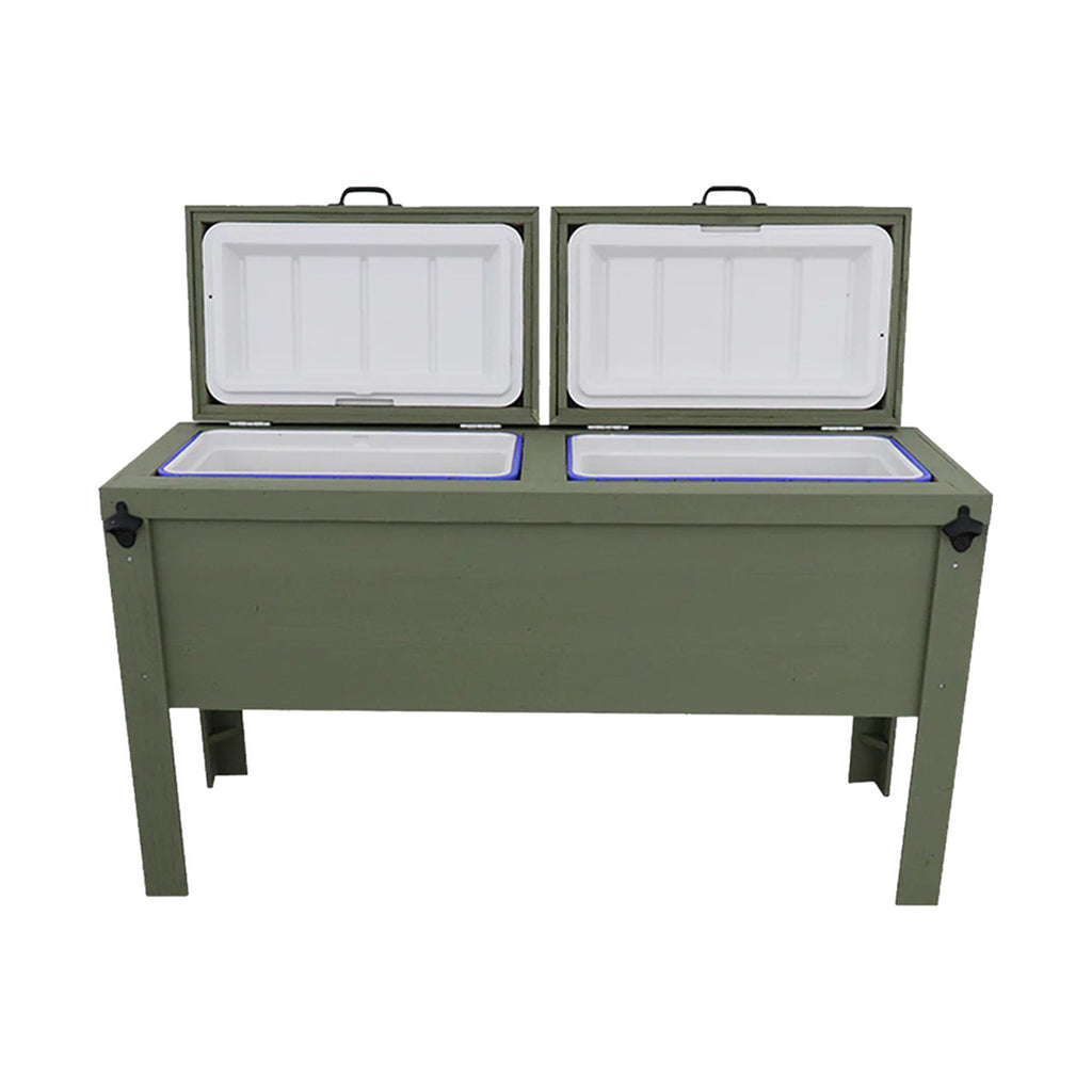 Longhorn Silhouette Double Cooler - Sage