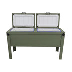 Longhorn Silhouette Double Cooler - Sage