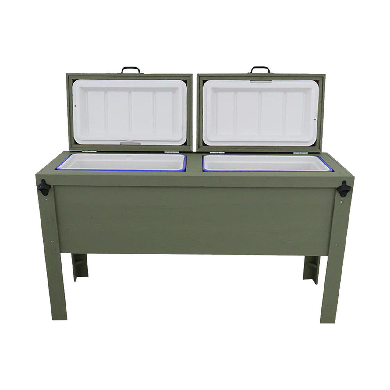 Longhorn Silhouette Double Cooler - Sage
