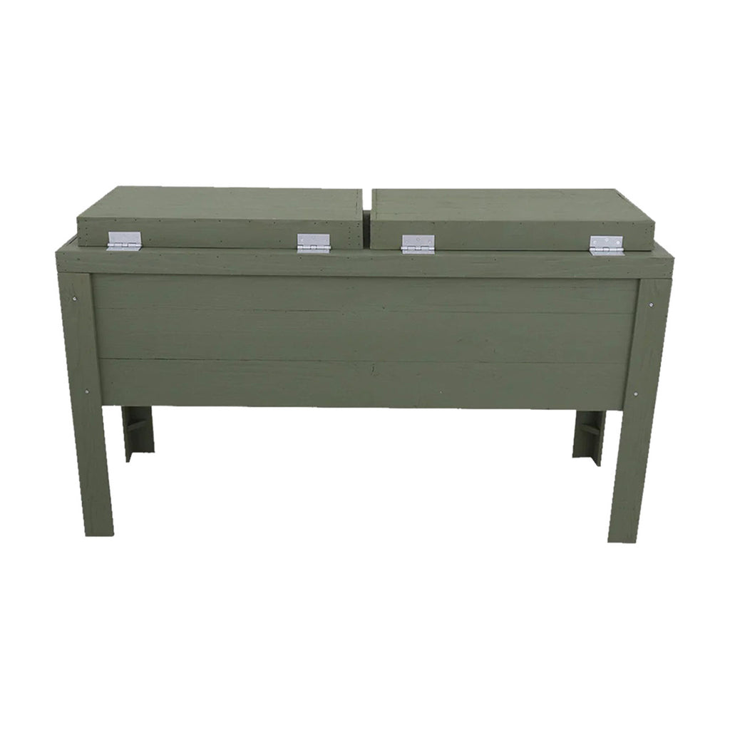 Longhorn Silhouette Double Cooler - Sage