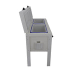 Longhorn Silhouette Double Cooler - White