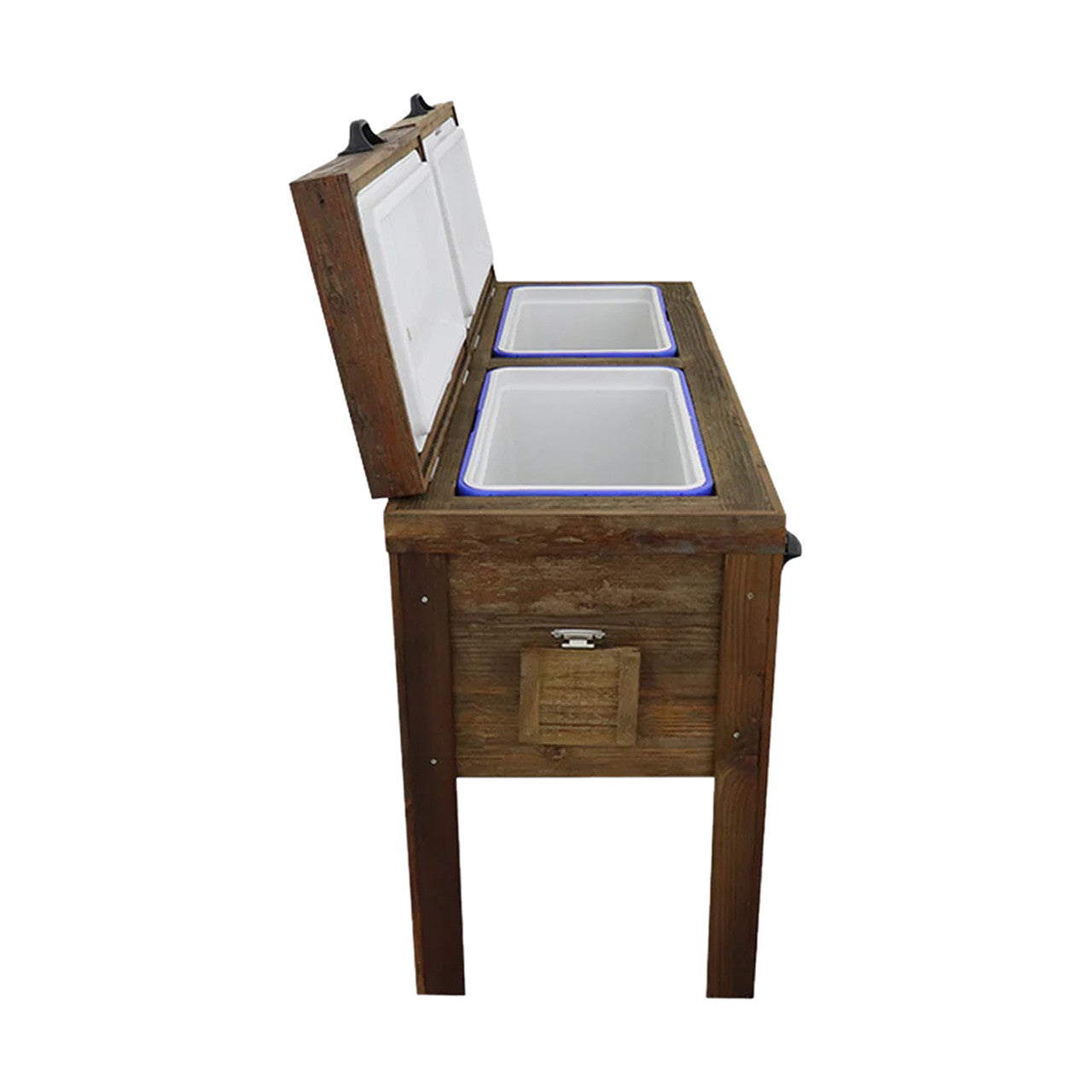 Longhorn Silhouette Double Cooler - Walnut