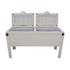 Houston Texas Double Cooler - White