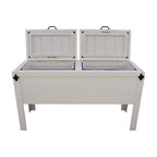 Houston Texas Double Cooler - White