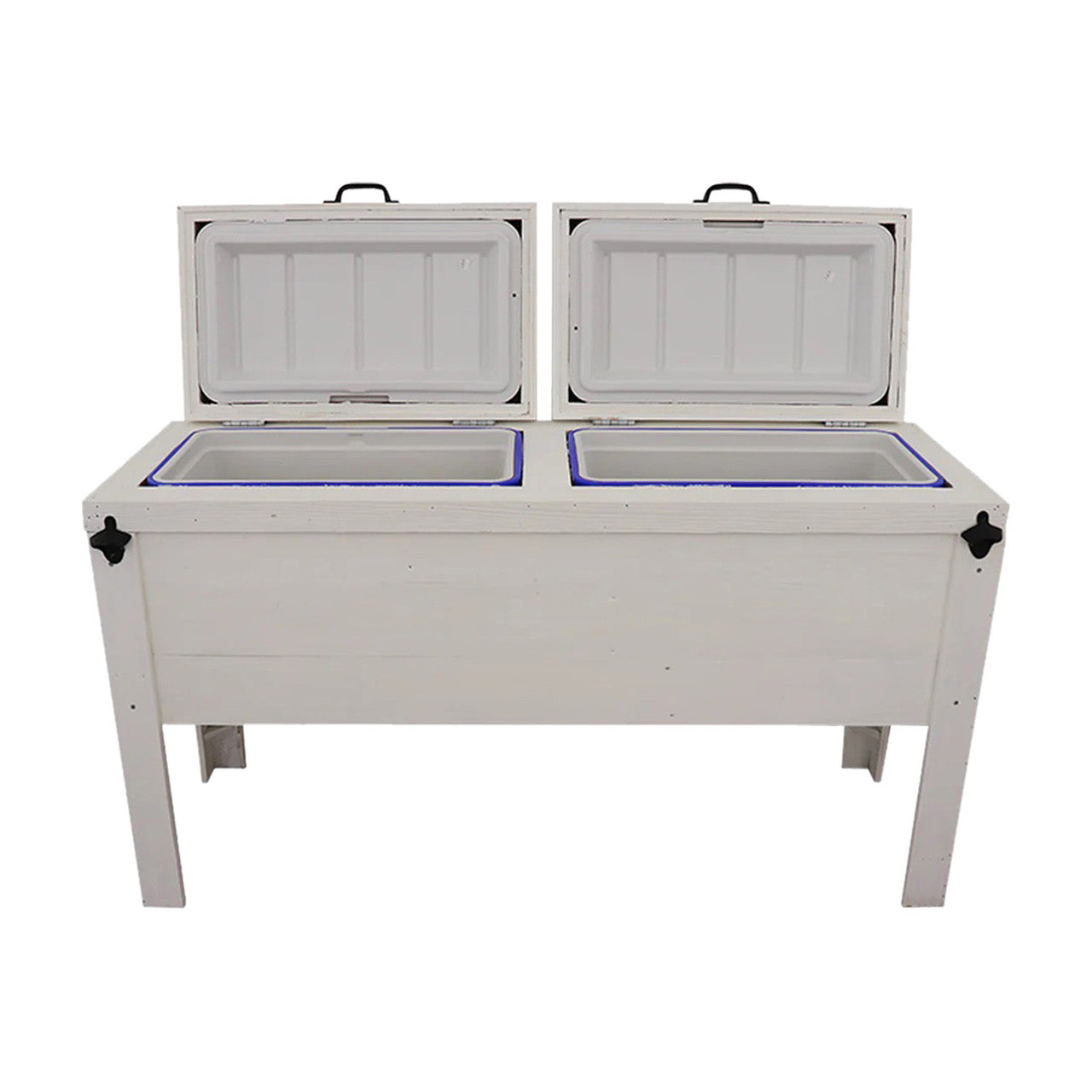 Houston Texas Double Cooler - White