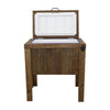 Longhorn Face Single Cooler - Walnut