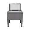 Longhorn Silhouette Single Cooler - Gray
