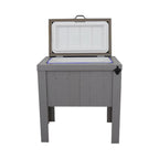 Longhorn Silhouette Single Cooler - Gray