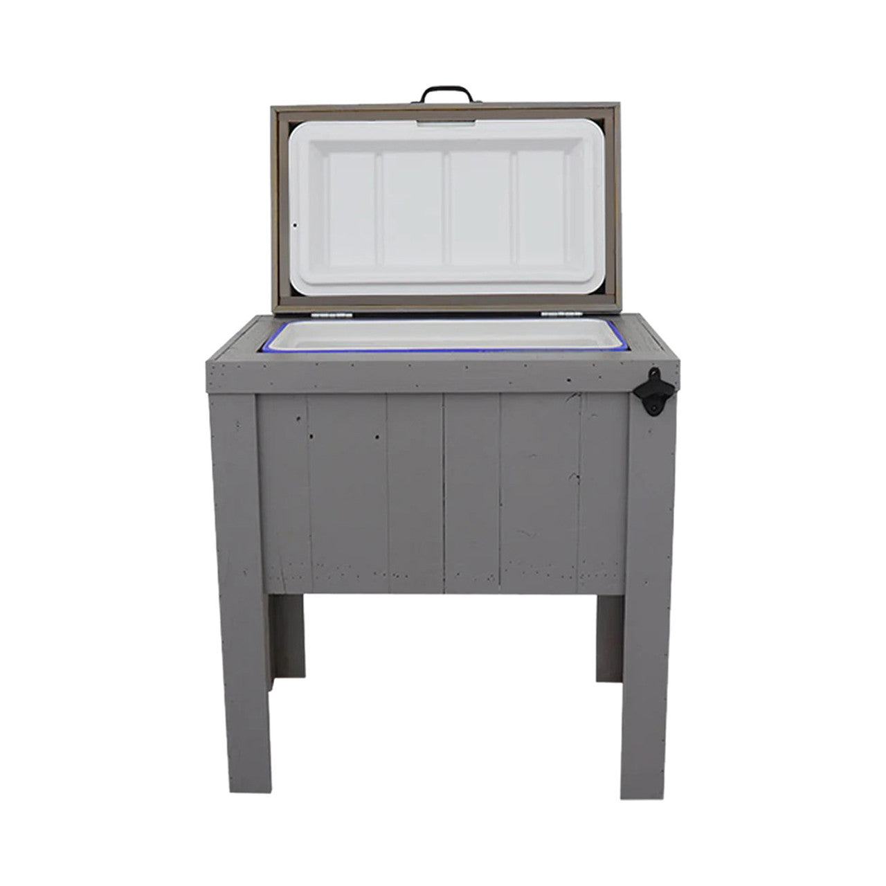 Longhorn Silhouette Single Cooler - Gray