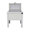 Longhorn Silhouette Single Cooler - White