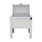 Longhorn Silhouette Single Cooler - White