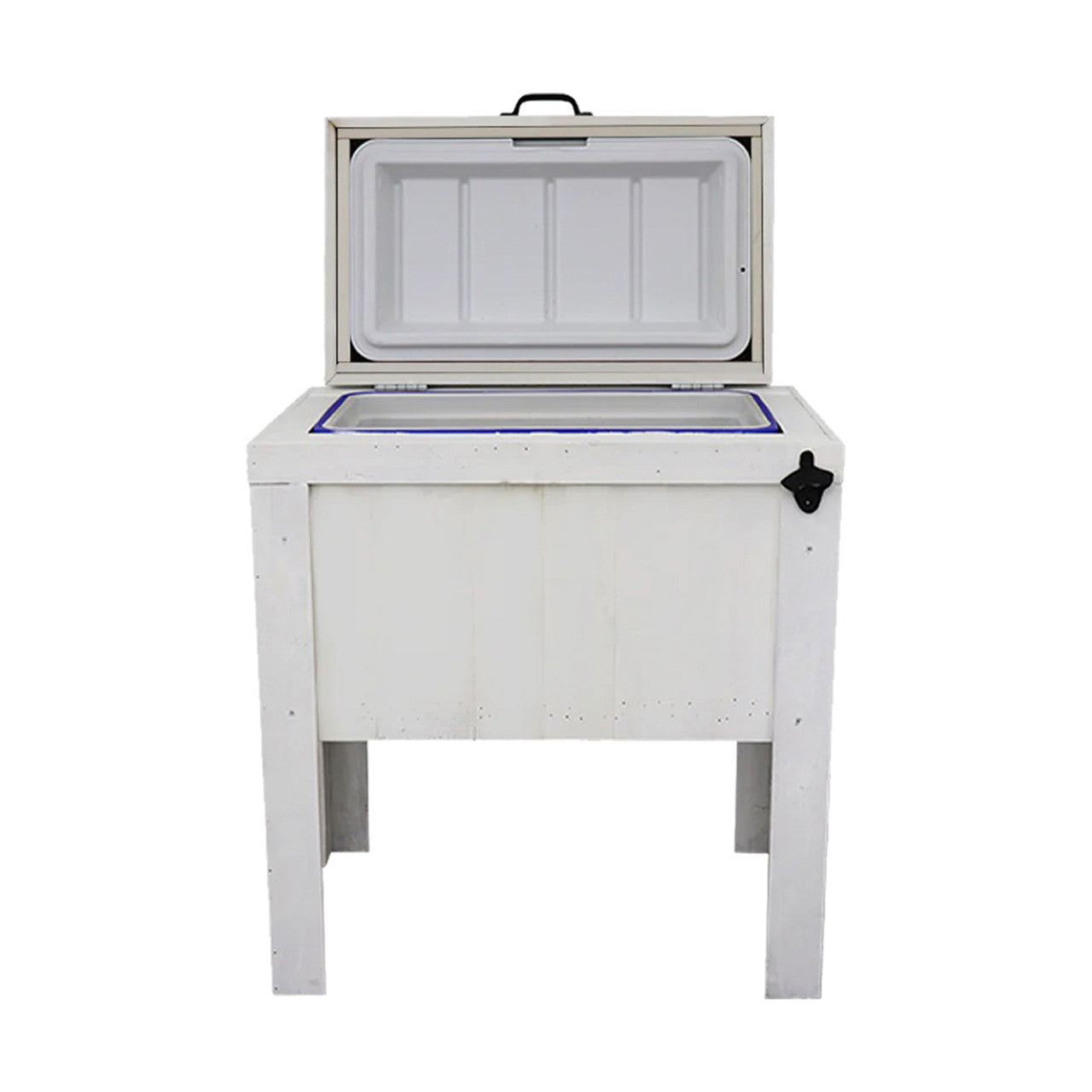Longhorn Silhouette Single Cooler - White