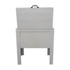 Longhorn Silhouette Single Cooler - White