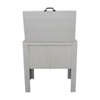 Longhorn Silhouette Single Cooler - White