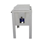 Longhorn Silhouette Single Cooler - White