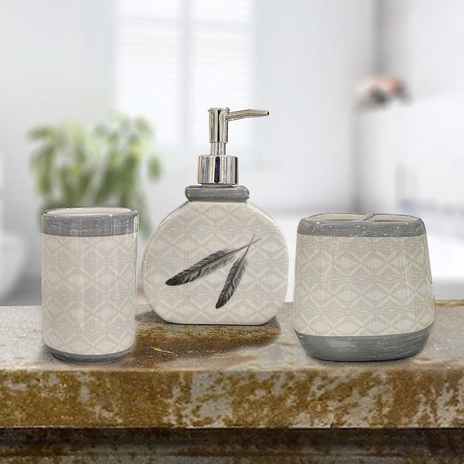 Feathered Elegance Bathroom Set