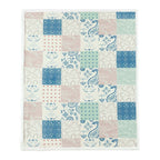 Patchwork Paisley Sherpa Throw