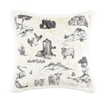 Brown Farm Life Sherpa Pillow
