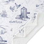 Blue Farm Life Sherpa Throw