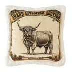 Highland Cow Sherpa Pillow