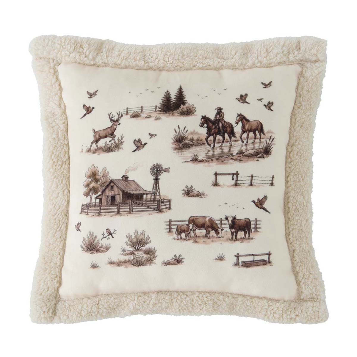 Western Range Sherpa Pillow