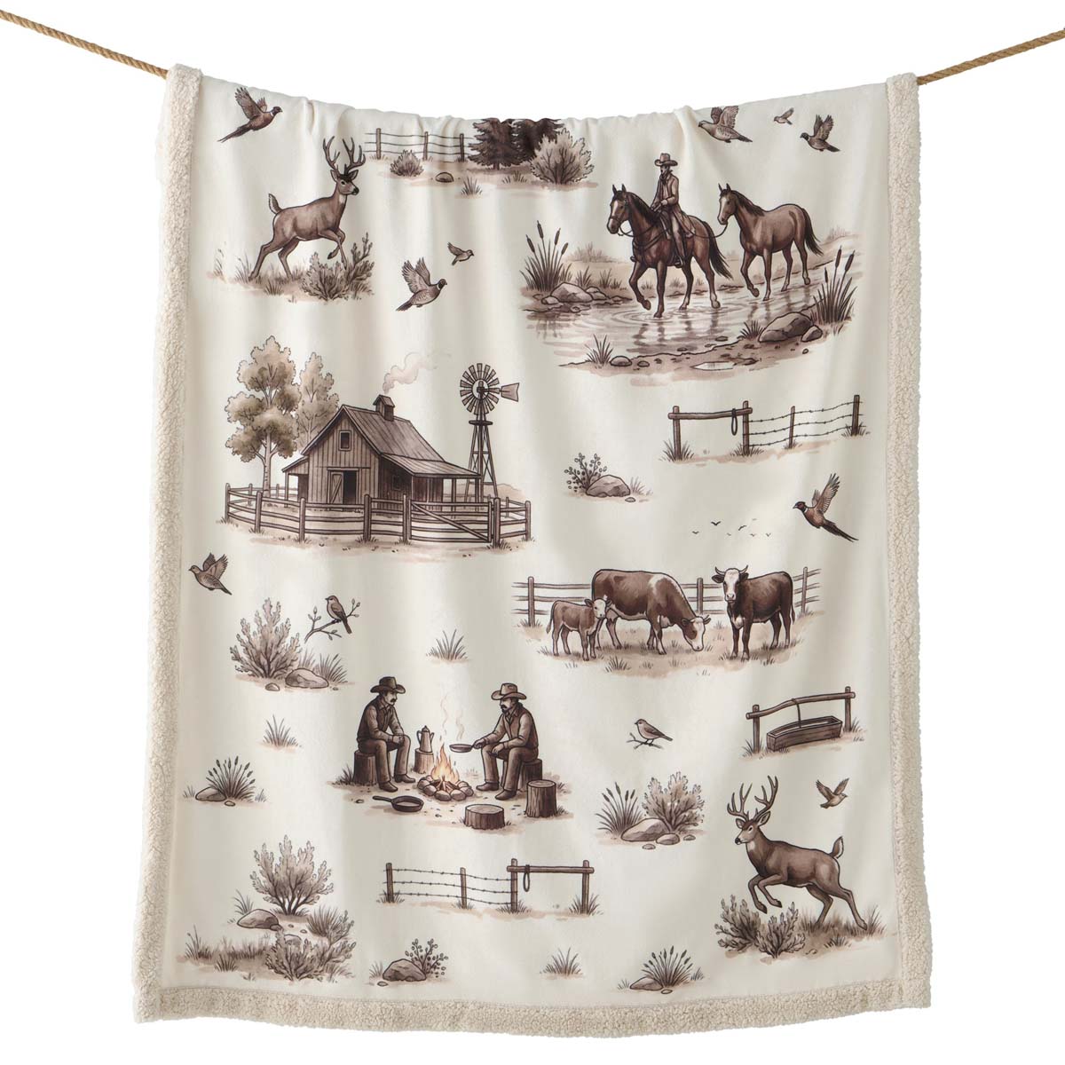 Western Range Sherpa Throw