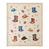 Boots & Hats Sherpa Throw
