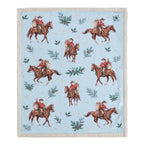 Western Christmas Sherpa Throw