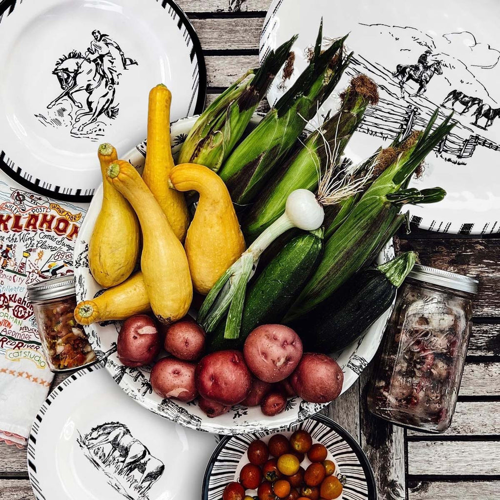 Rustic Ranch Serving Bowl
