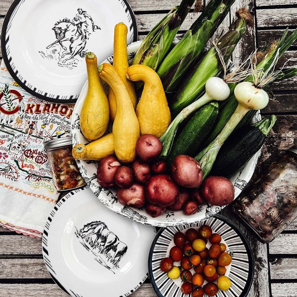 Rustic Ranch Serving Bowl