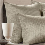 Beige Satin Euro Sham