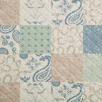 Patchwork Paisley Quilt Set - King