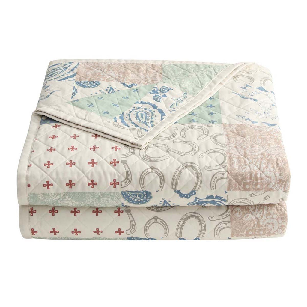 Patchwork Paisley Quilt Set - King