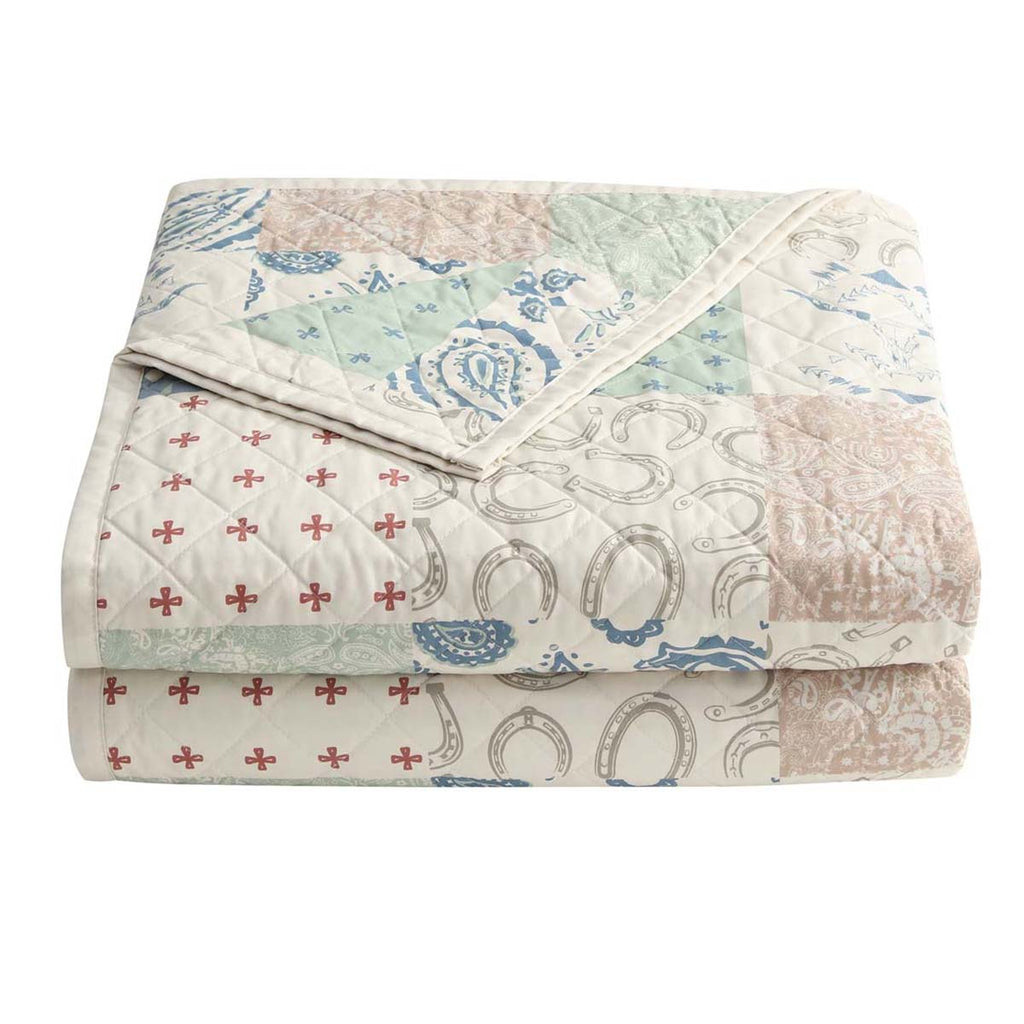 Patchwork Paisley Quilt Set - King