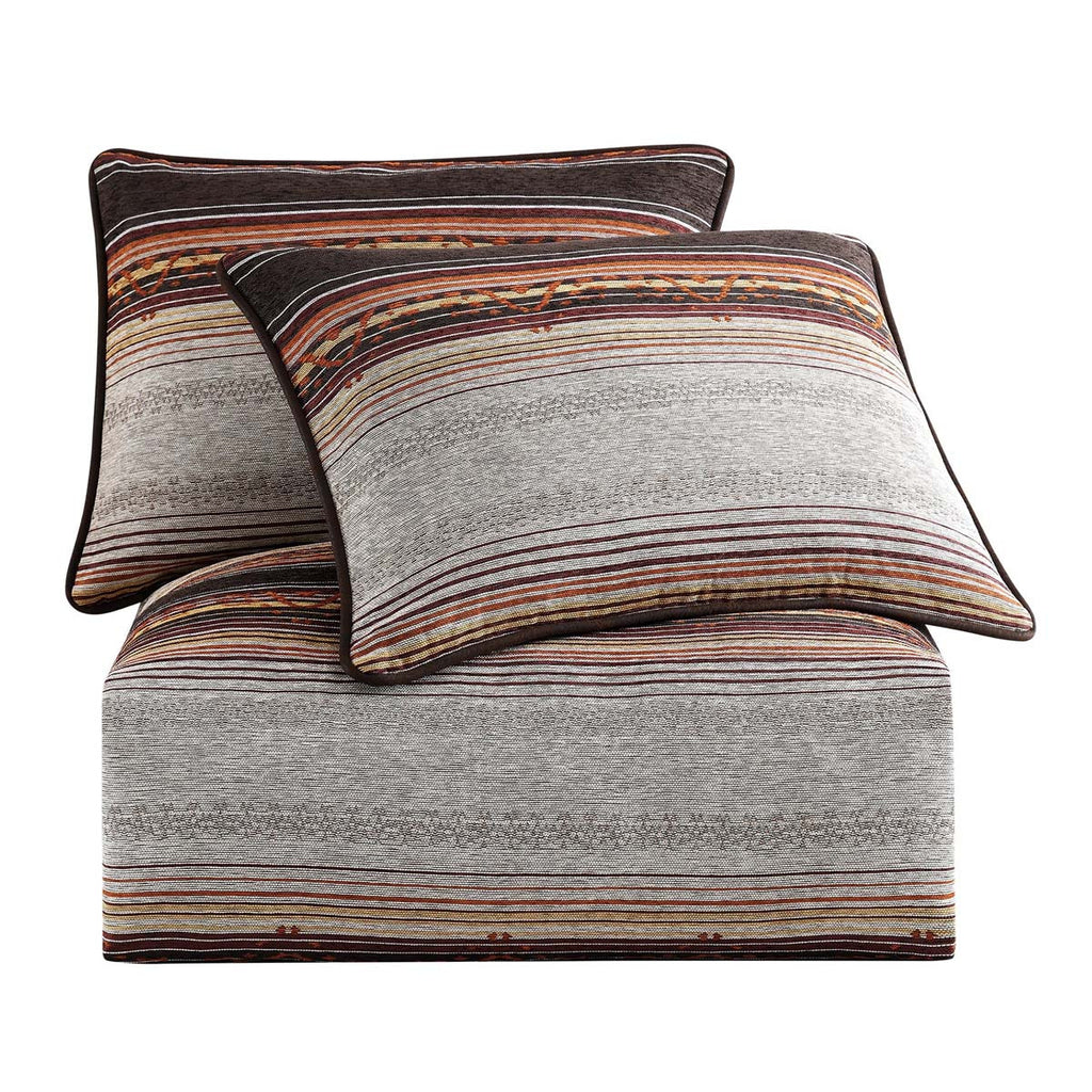 Estes Chenille Copper Comforter Set - Full
