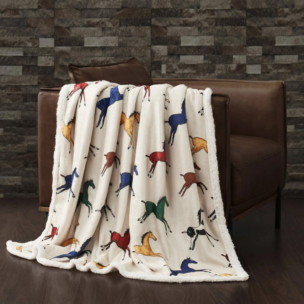 Horses Run Free Pillow & Throw Set (3pc)