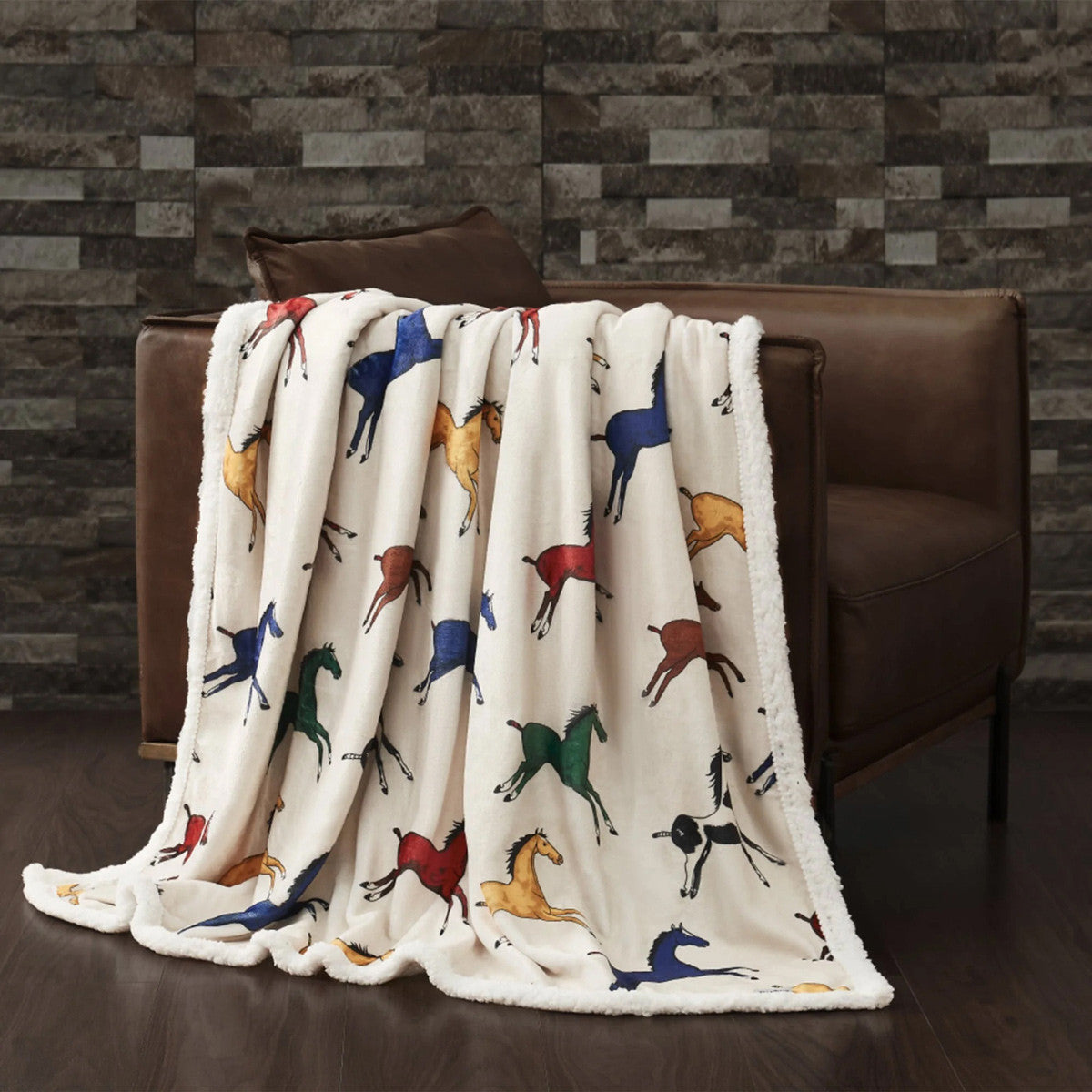 Horses Run Free Pillow & Throw Set (3pc)