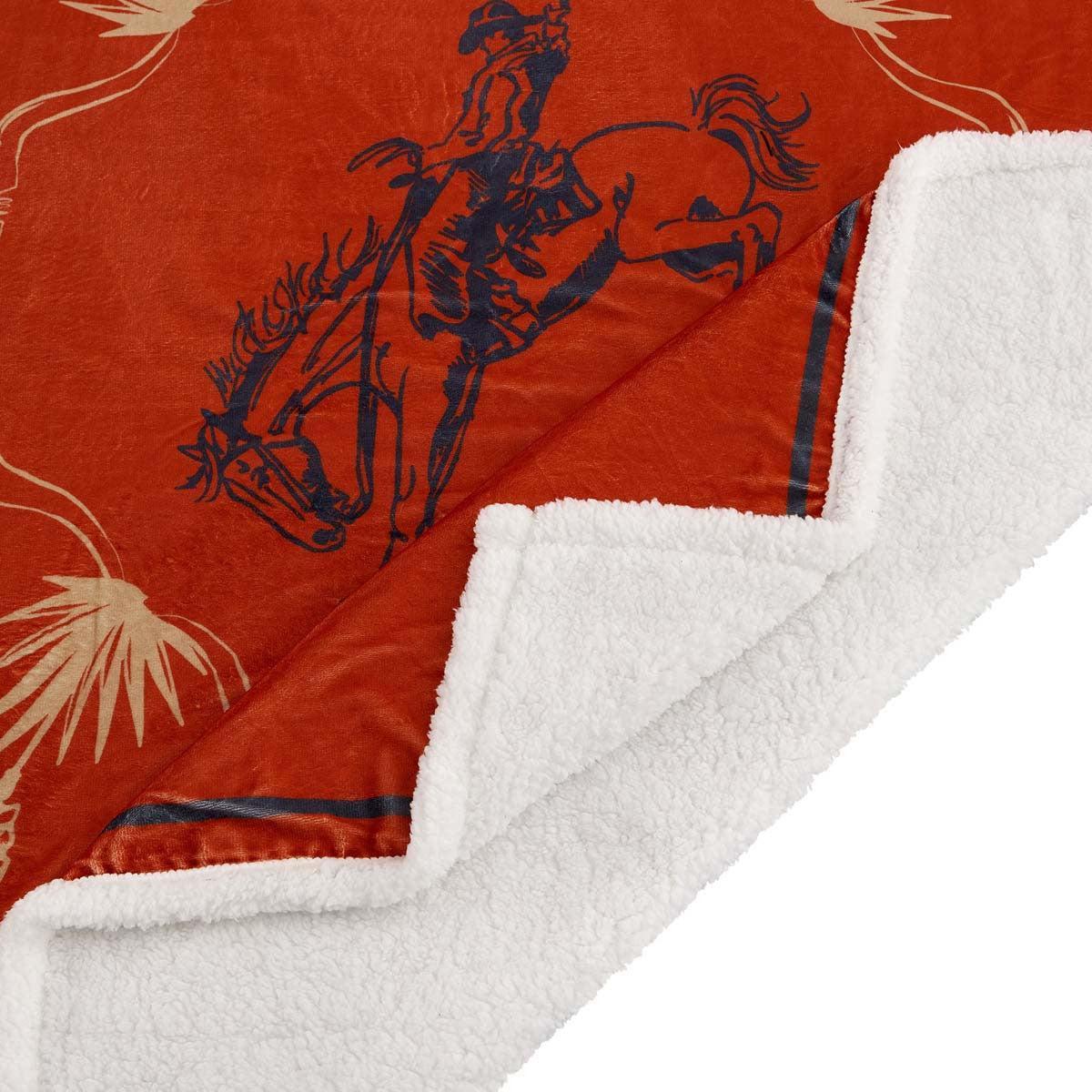 Marfa Campfire Throw & Bucking Bronco Pillows Set (3pc)