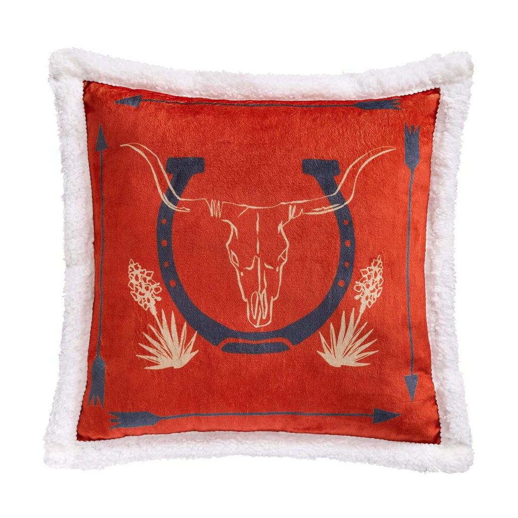 Marfa Campfire Throw & Horseshoe Pillows Set (3pc)