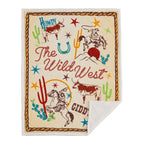 Western Adventure Throw & Desert Rider Pillows Set (3pc)