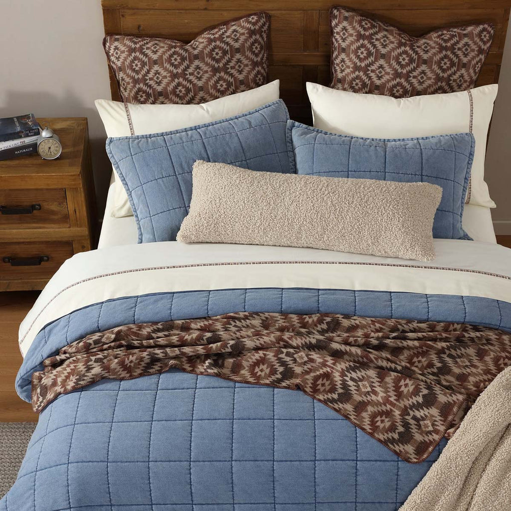 Stonewashed Denim Quilt Set - King