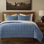 Stonewashed Denim Quilt Set - King