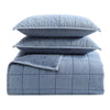 Stonewashed Denim Quilt Set - Full/Queen