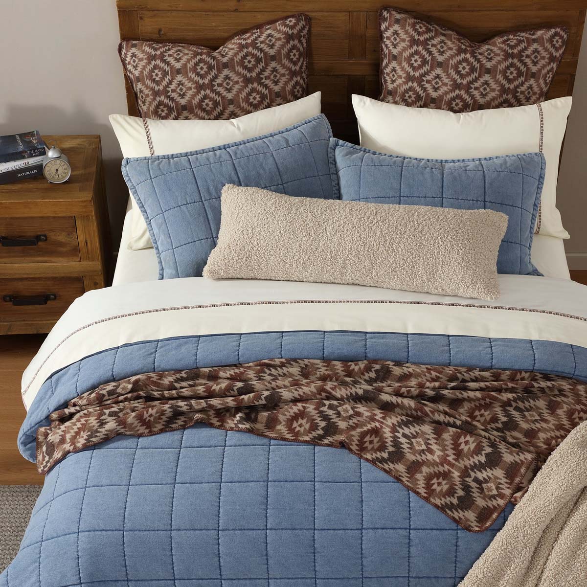 Stonewashed Denim Quilt Bedding Collection