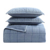 Stonewashed Denim Quilt Set - Twin
