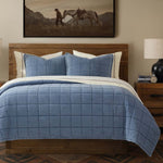 Stonewashed Denim Quilt Set - Twin