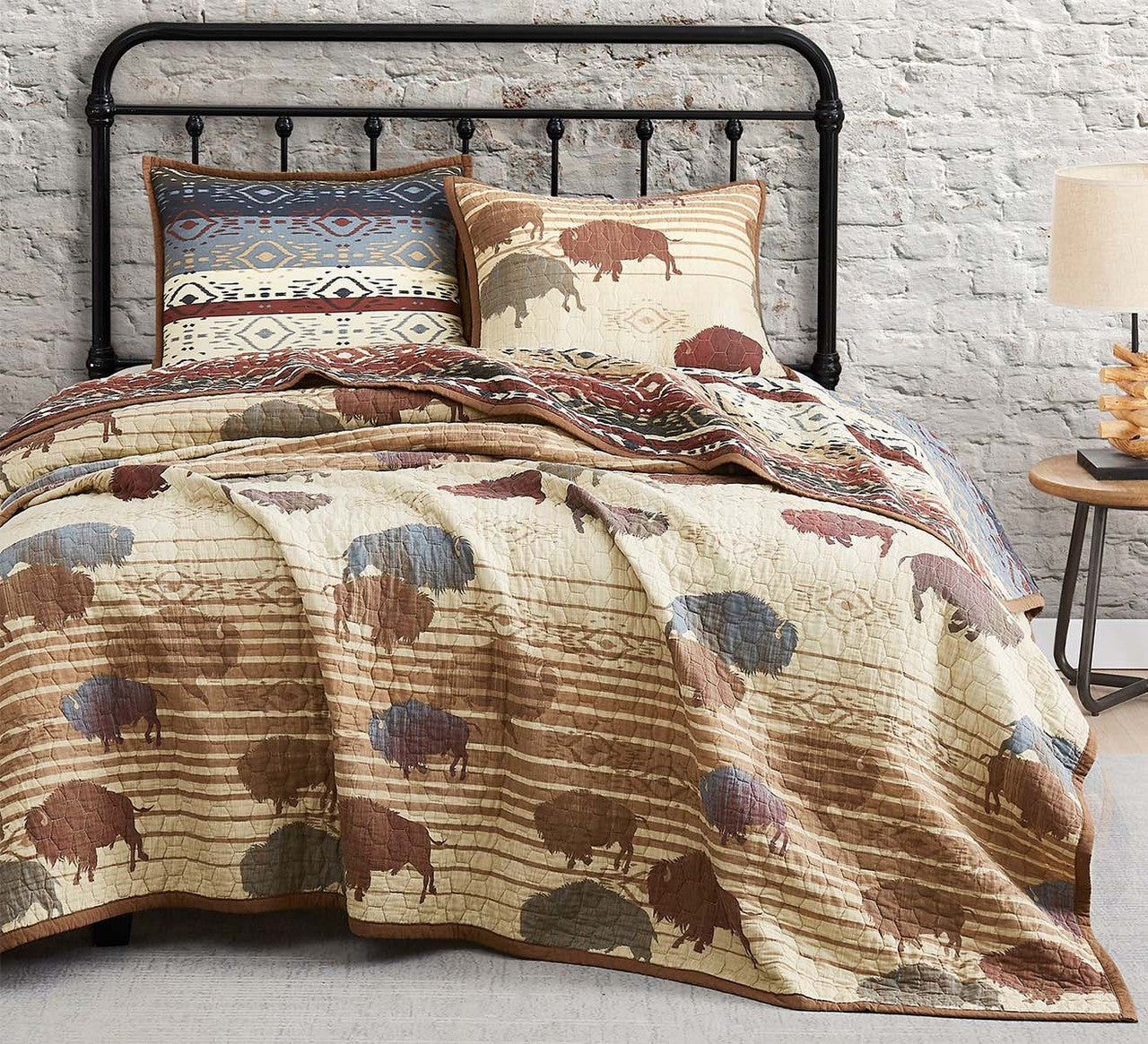 Buffalo Range Reversible Quilt Bedding Collection